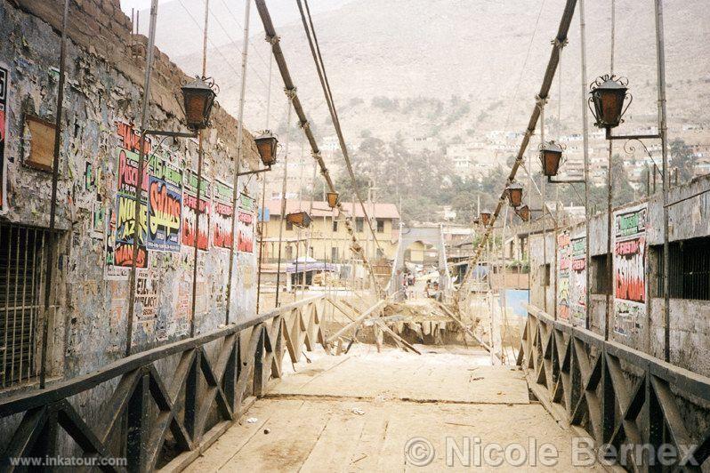 Bridge of Chosica, destroyed by the Niño of 1998