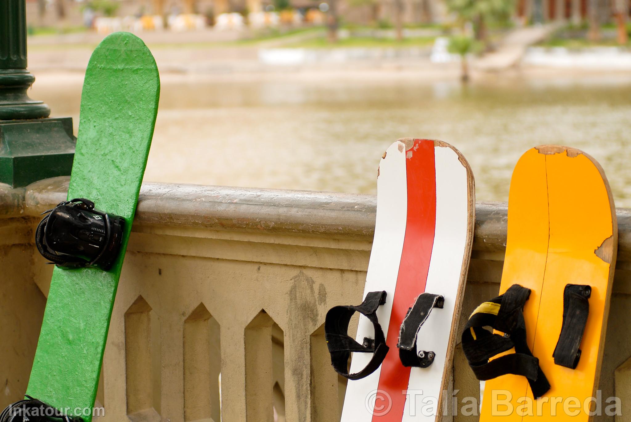 Sandboarding in Huacachina