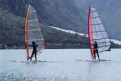 Windsurf in the Lagoon of Llanganuco