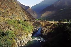 Bridge on the river Pachachaca