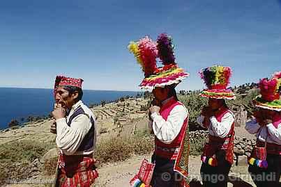 Sikuri Musicians in Taquile Island